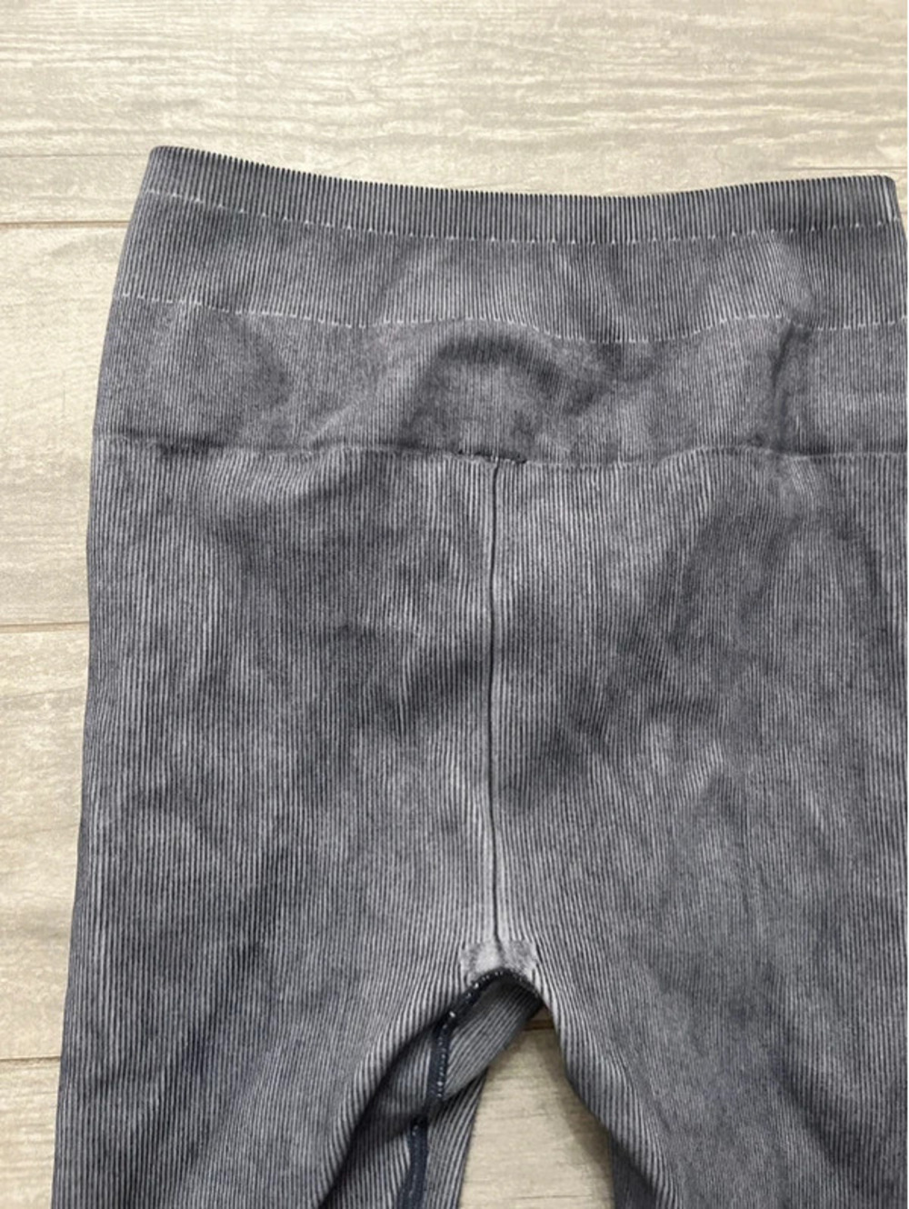Fabletics Ribbed Gray Leggings - Picture 2 of 5